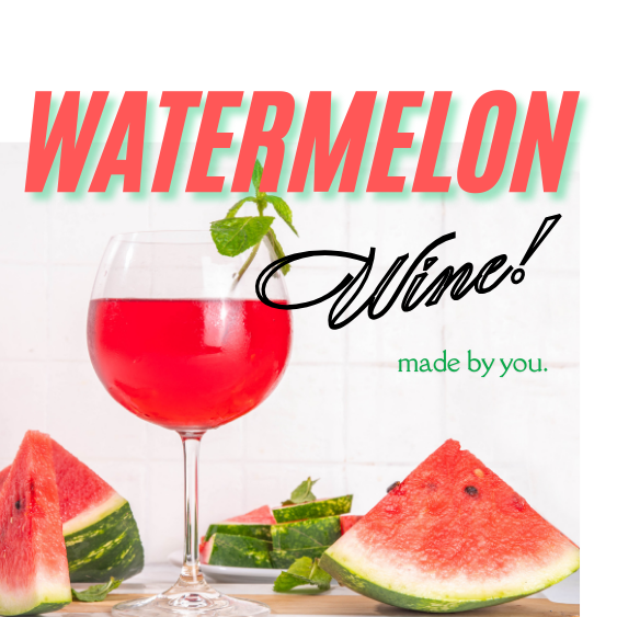 Watermelon Wine made with Fresh Fruit and our Original Brewsy Bag