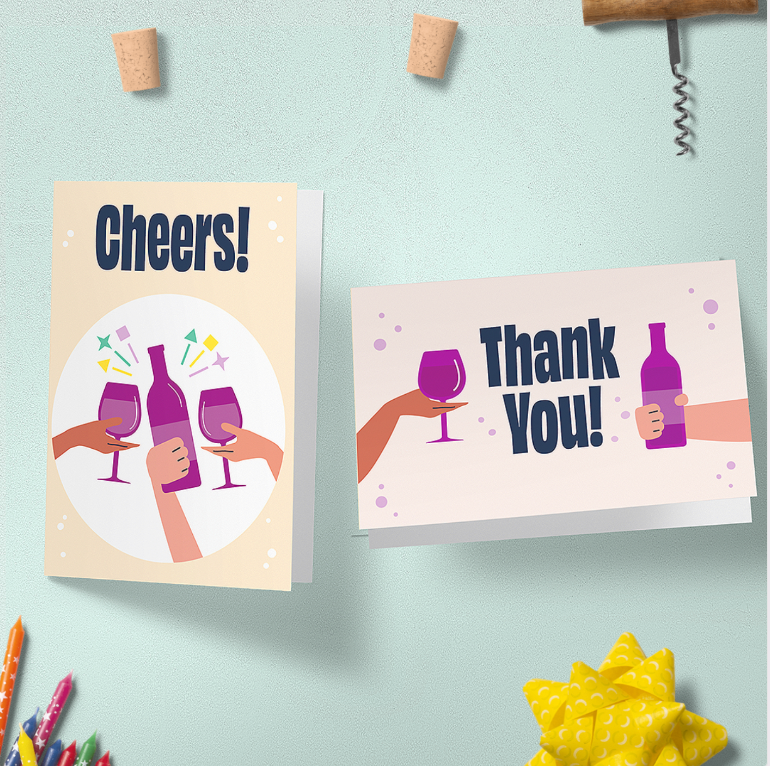 2 Brewsy Greeting Cards